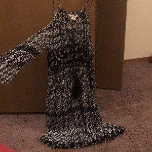 Off shoulder long sleeve dress